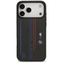 Etui BMW M Kevlar Lines & Logo MagSafe do iPhone 17 Pro Max czarny