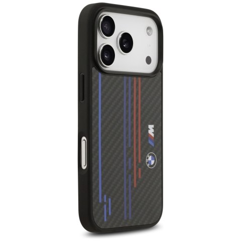 Etui BMW M Kevlar Lines & Logo MagSafe do iPhone 17 Pro czarny