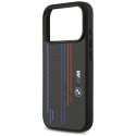 Etui BMW M Kevlar Lines & Logo MagSafe do iPhone 17 Pro czarny