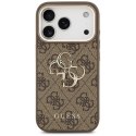 Etui Guess 4G Big 4G Classic Logo do iPhone 17 Pro Max brązowy złoty