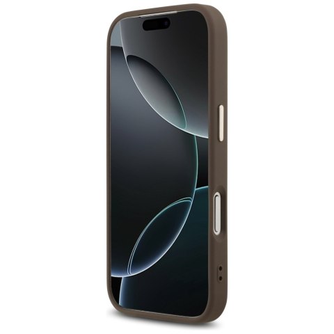 Etui Guess 4G Big 4G Classic Logo do iPhone 17 Pro Max brązowy złoty