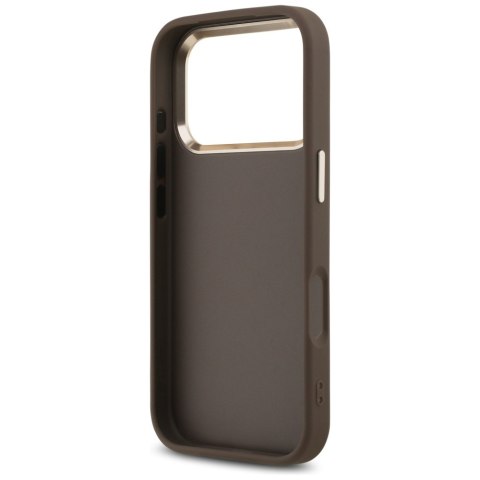 Etui Guess 4G Big 4G Classic Logo do iPhone 17 Pro Max brązowy złoty