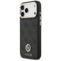 Etui Guess 4G Strass Logo MagSafe do iPhone 17 Pro Max czarny