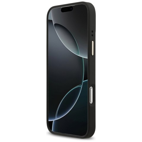 Etui Guess 4G Strass Logo MagSafe do iPhone 17 Pro Max czarny