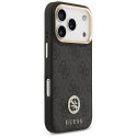 Etui Guess 4G Strass Logo MagSafe do iPhone 17 Pro czarny