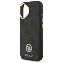 Etui Guess 4G Strass Logo MagSafe do iPhone 17 czarny