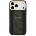 Etui Guess 4G Stripe MagSafe do iPhone 17 Pro Max czarny