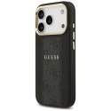 Etui Guess 4G Stripe MagSafe do iPhone 17 Pro czarny