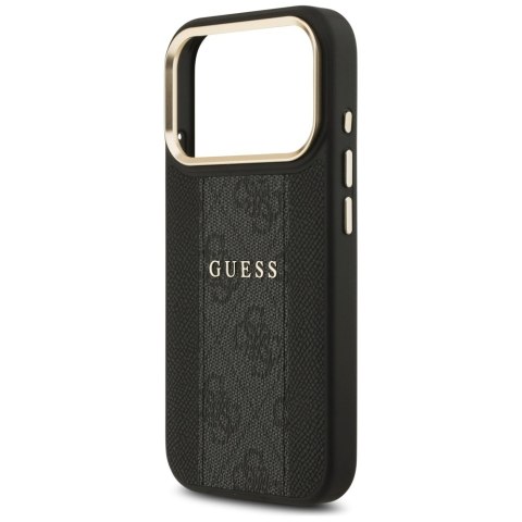 Etui Guess 4G Stripe MagSafe do iPhone 17 Pro czarny