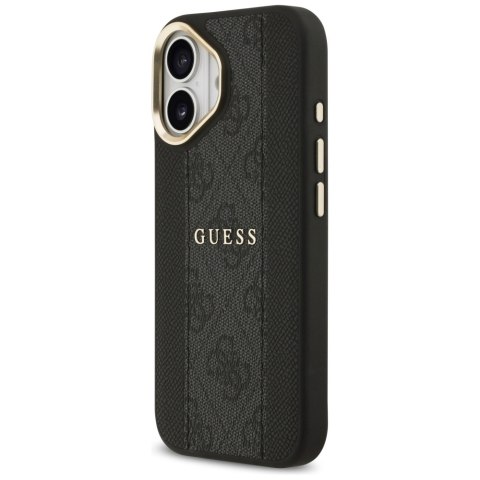 Etui Guess 4G Stripe MagSafe do iPhone 17 czarny
