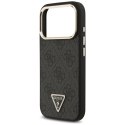 Etui Guess 4G Triangle Logo MagSafe do iPhone 17 Pro czarny złoty