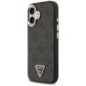 Etui Guess 4G Triangle Logo MagSafe do iPhone 17 czarny złoty