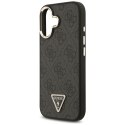 Etui Guess 4G Triangle Logo MagSafe do iPhone 17 czarny złoty