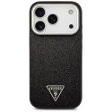 Etui Guess Glitter Triangle Logo MagSafedo iPhone 17 Pro czarny