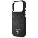 Etui Guess Glitter Triangle Logo MagSafedo iPhone 17 Pro czarny