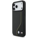 Etui BMW M Carbon Line & Logo MagSafe do iPhone 17 Pro Max żółty
