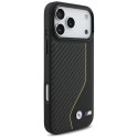Etui BMW M Carbon Line & Logo MagSafe do iPhone 17 Pro Max żółty