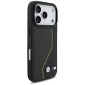 Etui BMW M Carbon Line & Logo MagSafe do iPhone 17 Pro żółty