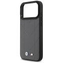 Etui BMW M Quilted Logo MagSafe do iPhone 17 Pro Max antracyt