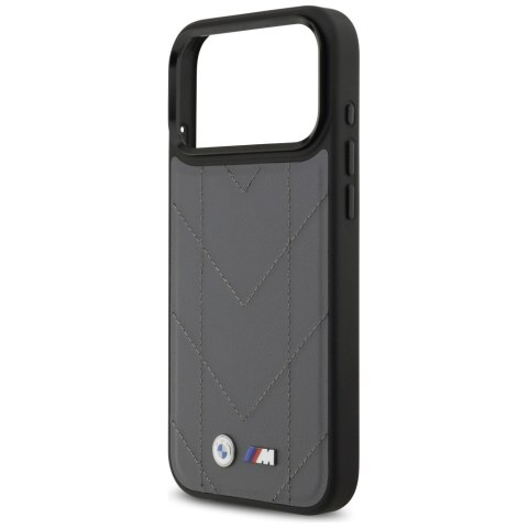 Etui BMW M Quilted Logo MagSafe do iPhone 17 Pro Max antracyt