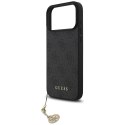 Etui Guess 4G Charms Collection MagSafe do iPhone 17 Pro Max czarny