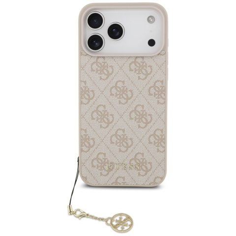 Etui Guess 4G Charms Collection MagSafe do iPhone 17 Pro Max różowy