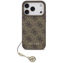 Etui Guess 4G Charms Collection MagSafe do iPhone 17 Pro brązowy