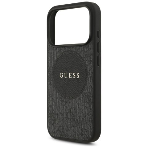 Etui Guess 4G Circle Classic Logo MagSafe do iPhone 17 Pro czarny