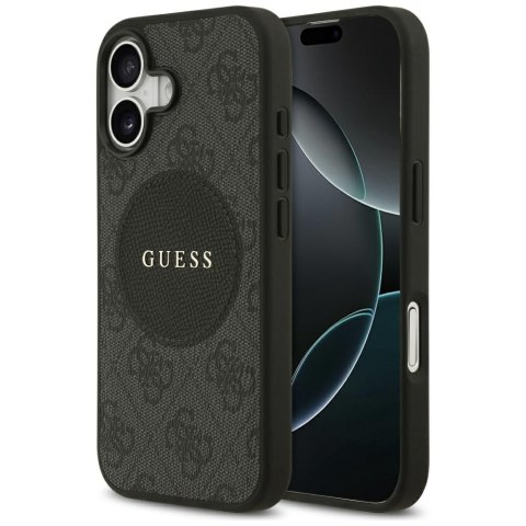 Etui Guess 4G Circle Classic Logo MagSafe do iPhone 17 czarny