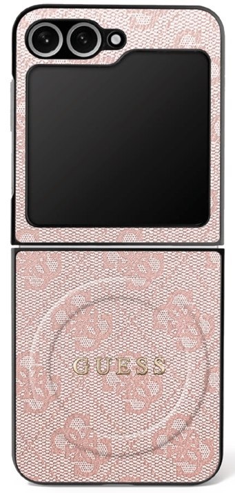 Etui Guess 4G Classic MagSafe do Samsung Galaxy Z Flip7 różowy