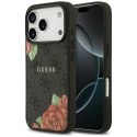 Etui Guess 4G Flowers Print MagSafe do iPhone 17 Pro Max czarny