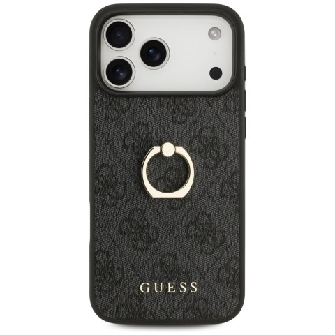 Etui Guess 4G Ring Stand do iPhone 17 Pro Max czarny