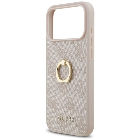Etui Guess 4G Ring Stand do iPhone 17 Pro Max różowy