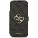 Etui Guess Book 4G Metal Logo do iPhone 17 Pro Max czarny
