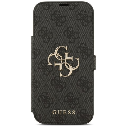 Etui Guess Book 4G Metal Logo do iPhone 17 Pro Max czarny