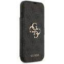 Etui Guess Book 4G Metal Logo do iPhone 17 Pro Max czarny