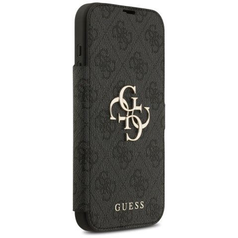 Etui Guess Book 4G Metal Logo do iPhone 17 Pro Max czarny