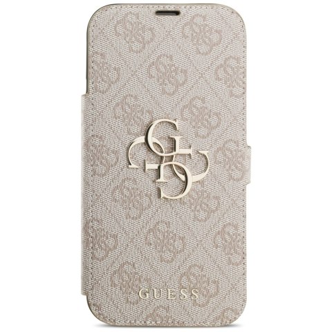 Etui Guess Book 4G Metal Logo do iPhone 17 Pro Max różowy