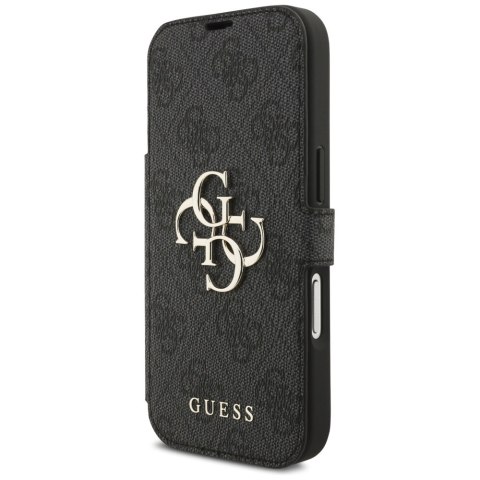 Etui Guess Book 4G Metal Logo do iPhone 17 Pro czarny