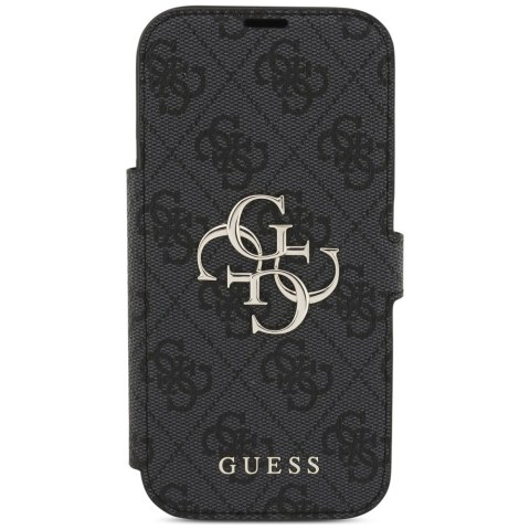 Etui Guess Book 4G Metal Logo do iPhone 17 Pro czarny