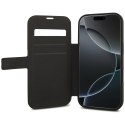 Etui Guess Book 4G Metal Logo do iPhone 17 Pro czarny