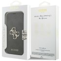 Etui Guess Book 4G Metal Logo do iPhone 17 Pro czarny