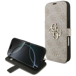 Etui Guess Book 4G Metal Logo do iPhone 17 Pro różowy