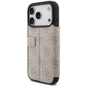 Etui Guess Book 4G Metal Logo do iPhone 17 Pro różowy