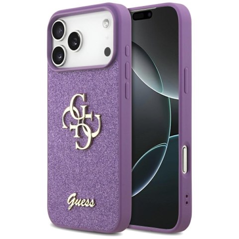 Etui Guess Fixed Glitter Big 4G do iPhone 17 Pro Max liliowy