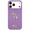 Etui Guess Fixed Glitter Big 4G do iPhone 17 Pro Max liliowy