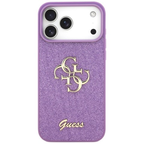 Etui Guess Fixed Glitter Big 4G do iPhone 17 Pro Max liliowy