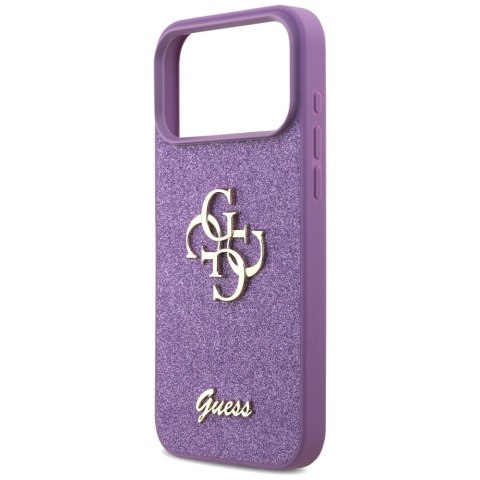 Etui Guess Fixed Glitter Big 4G do iPhone 17 Pro Max liliowy