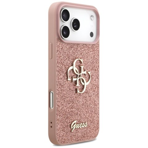 Etui Guess Fixed Glitter Big 4G do iPhone 17 Pro Max różowy