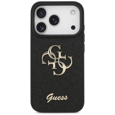 Etui Guess Fixed Glitter Big 4G do iPhone 17 Pro czarny